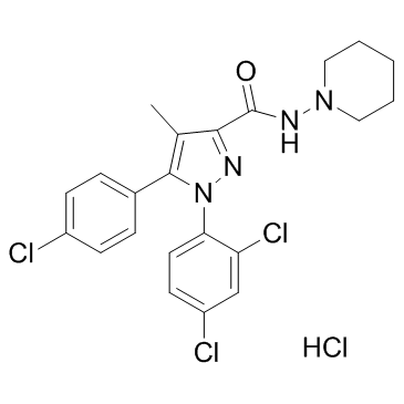 CAS:158681-13-1	Rimonabant (Hydrochloride)	盐酸利莫那班     工艺放大