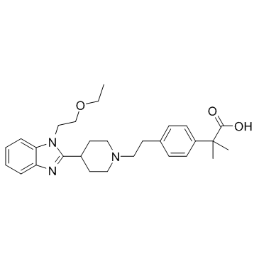CAS:202189-78-4	Bilastine	比拉斯汀    规模供应
