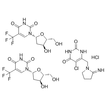 CAS:733030-01-8	Trifluridine/tipiracil hydrochloride mixture	    公斤级中间体
