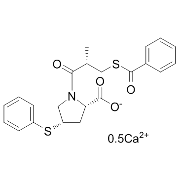 CAS:81938-43-4	Zofenopril (calcium)	   佐芬普利钙      药物分子开发