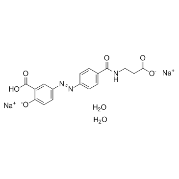 CAS:150399-21-6	Balsalazide (sodium hydrate)	巴柳氮二钠  大包装 
