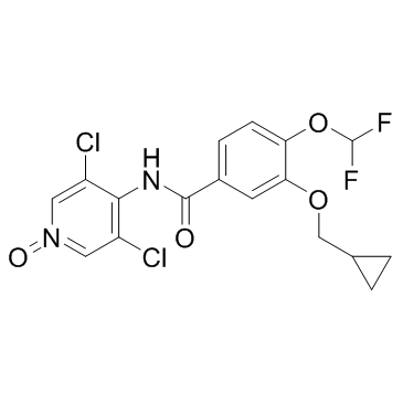 CAS:292135-78-5	Roflumilast N-oxide	罗氟司特N-氧化物    化合物优化