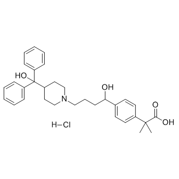 CAS:153439-40-8	Fexofenadine (hydrochloride)	盐酸非索非那定   规模供应