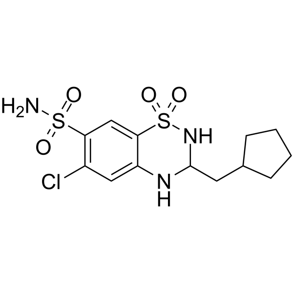 CAS:742-20-1	Cyclopenthiazide	环戊噻嗪     化合物优化