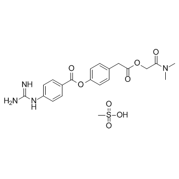 CAS:59721-29-8	Camostat (mesylate)	     甲磺酸卡莫司他      化合物优化