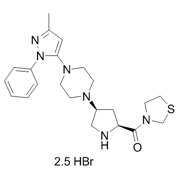 CAS:906093-29-6	Teneligliptin (hydrobromide)	氢溴酸替格列汀     规模供应