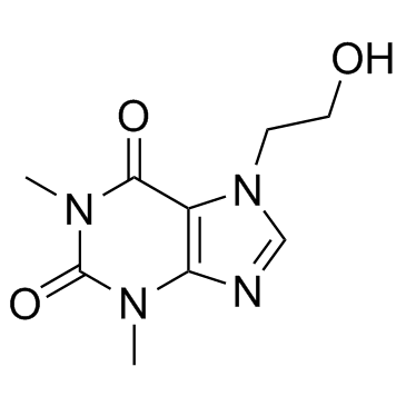 CAS:519-37-9	Etofylline	7-(2-羟基乙基)茶碱  原研药中间体供应  
