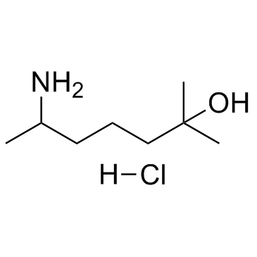 CAS:543-15-7	Heptaminol (hydrochloride)	6-氨基-2-甲基-2-庚醇盐酸盐  公斤级 
