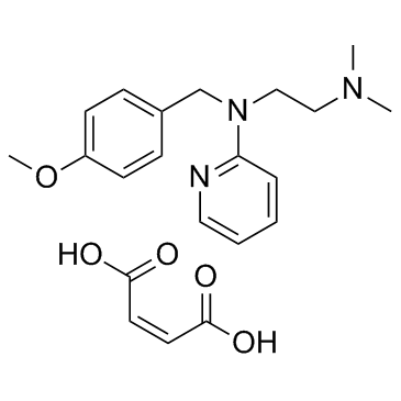 CAS:59-33-6	Mepyramine maleate	马来酸吡拉明   规模供应 