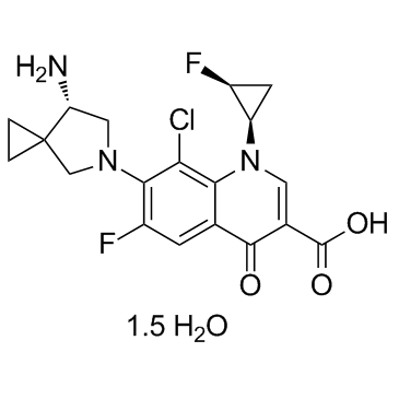CAS:163253-35-8	Sitafloxacin (hydrate)	     线路优化