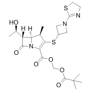 CAS:161715-24-8	Tebipenem pivoxil	泰比培南酯     化合物优化