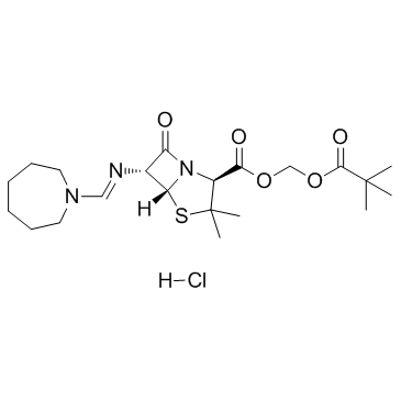 CAS:32887-03-9	Pivmecillinam (hydrochloride)	盐酸匹美西林   药物分子开发