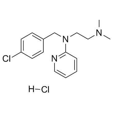 CAS:6170-42-9	 Chloropyramine hydrochloride    氯吡胺盐酸盐     新药中间体工艺