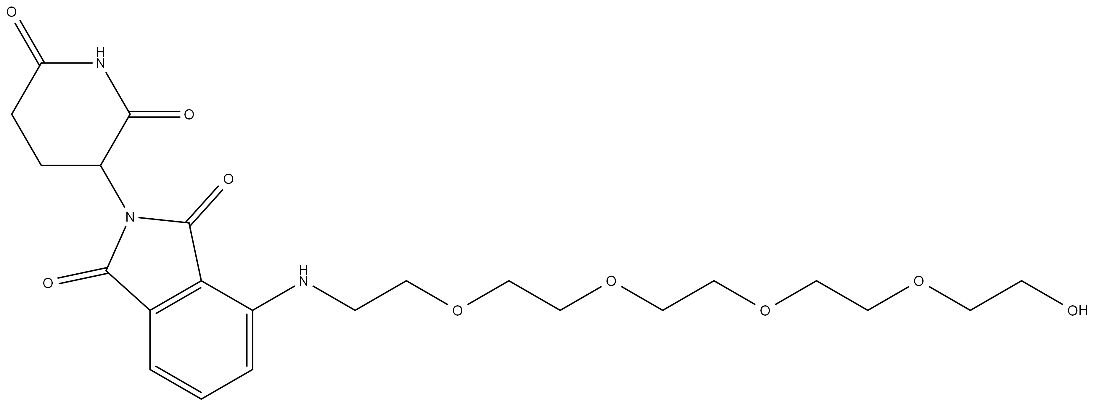 CAS： 2140807-34-5    Pomalidomide-NH-PEG4-OH    泊马度胺-NH-四聚乙二醇