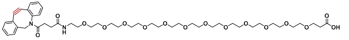 CAS : 2353410-00-9    DBCO-PEG12-acid   二苯并环辛炔-十二聚乙二醇-羧酸