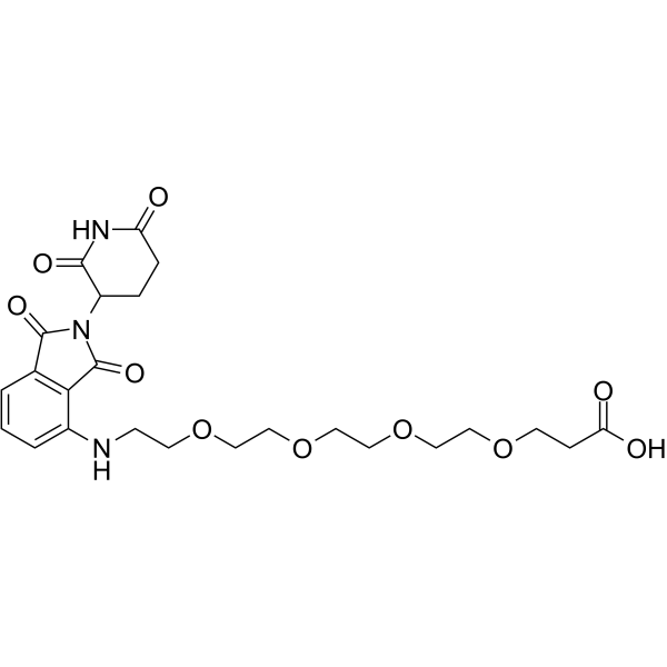 CAS：2138440-81-8    泊马度胺4'-PEG4-酸	Pomalidomide-PEG4-COOH