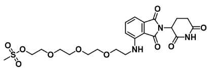 CAS： 2140807-24-3    Thalidomide-NH-PEG4-Ms  泊马度胺-氨基-四聚乙二醇-MS