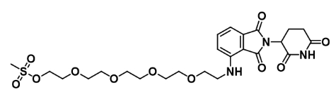 CAS： 2140807-35-6    	Pomalidomide-NH-PEG5-Ms    泊马度胺-氨基-五聚乙二醇-MS