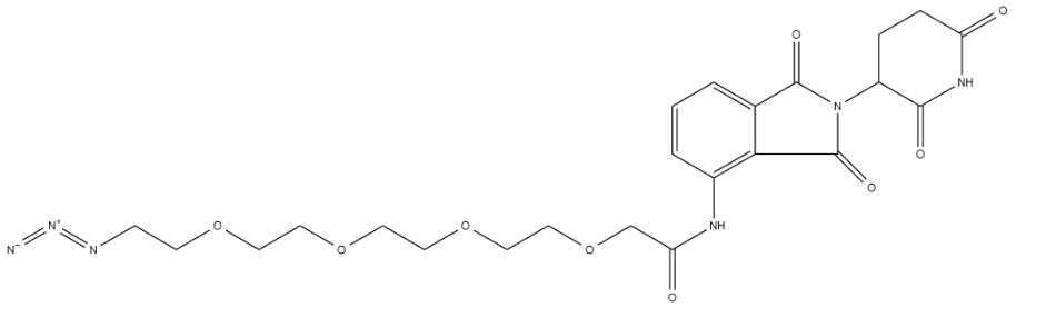  CAS：2380273-68-5    Pomalidomide-PEG4-N3   泊马度胺-四聚乙二醇-叠氮   