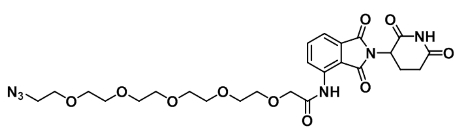 CAS：2421217-02-7    Pomalidomide-NH-CO-PEG5-N3    泊马度胺-五聚乙二醇-叠氮	