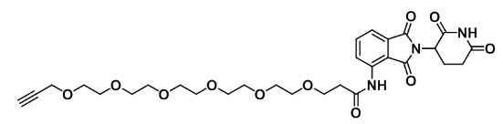 Pomalidomide-PEG6-Alkyne     泊马度胺-六聚乙二醇-炔  