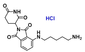 Pomalidomide-C5-NH2 hydrochloride     泊马利度胺4'-烷基C5-胺   
