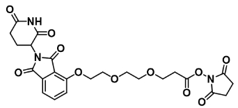 CAS  : 2639395-34-7         Thalidomide-O-PEG2-NHS ester         