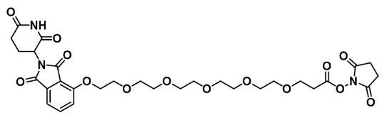 Thalidomide-O-PEG5-NHS ester      沙利度胺-O-五聚乙二醇-琥珀酰亚胺酯