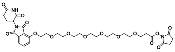 Thalidomide-O-PEG6-NHS ester          沙利度胺-O-六聚乙二醇-琥珀酰亚胺酯