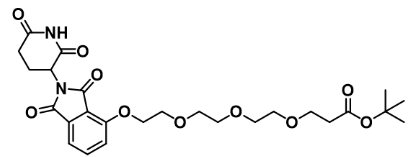 CAS： 2324154-34-7      Thalidomide-O-PEG3-t-butyl ester         沙利度胺-O-三聚乙二醇-叔丁酯