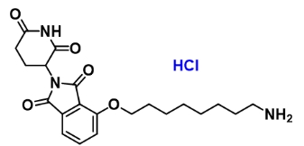 CAS： 2636798-38-2       Thalidomide-O-C8-NH2 hydrochloride    萨力多胺-O-C8-氨基盐酸盐    