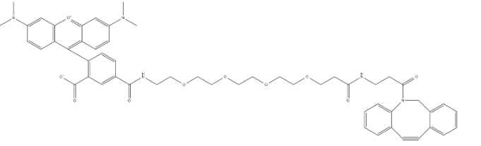 CAS： 1895849-41-8     TAMRA-PEG4-DBCO       四甲基罗丹明-四聚乙二醇-二苯基环辛炔