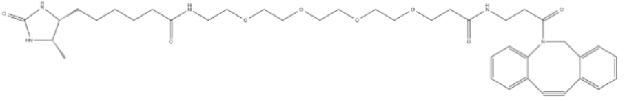 CAS： 2032788-37-5    Desthiobiotin-PEG4-DBCO  脱硫生物素-PEG4-二苯并环辛烯