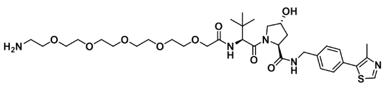  CAS : 2377275-22-2  (S,R,S)-AHPC-PEG5-NH2    (S,R,S)-AHPC-五聚乙二醇-氨基 
