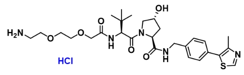 CAS: 2097973-72-1        (S,R,S)-AHPC-PEG2-NH2 hydrochloride       (S,R,S)-AHPC-PEG2-NH2盐酸盐   