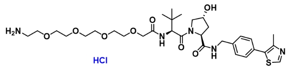 CA : 2064292-52-8          (S,R,S)-AHPC-PEG4-NH2 hydrochloride      (S,R,S)-AHPC-四聚乙二醇-氨基盐酸盐     