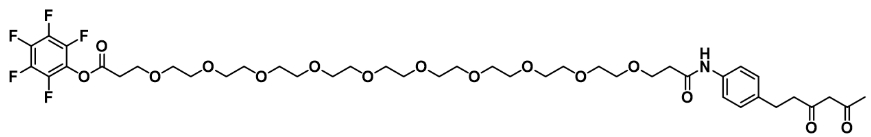 Diketone-PEG10-PFP ester        二酮-十聚乙二醇-五氟苯酚酯