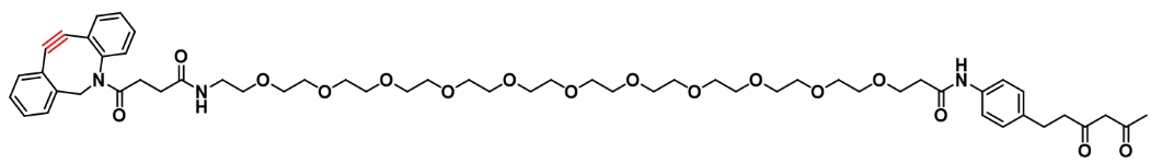 Diketone-PEG11-DBCO       二酮-十一聚乙二醇-二苯并环辛炔