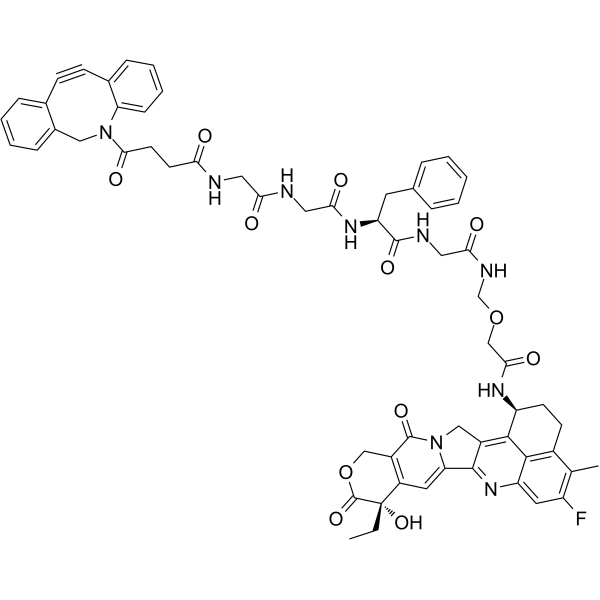 DIBAC-GGFG-NH2CH2-Dxd 点击化学试剂   喜树碱(HY-16560)衍生物   