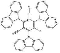 	2,4,6-三(9H-咔唑-9-基)-5-氯间苯二甲腈	  