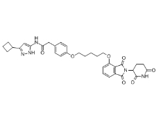 CAS:	2118356-96-8	PROTAC CDK9 Degrader-1    PROTACs（蛋白降解靶向嵌合体）