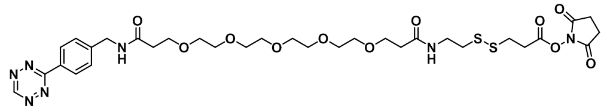Tetrazine-PEG5-SS-NHS ester   四嗪-五聚乙二醇-二硫键-琥珀酰亚胺酯
