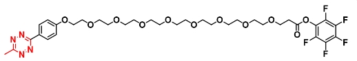 2353409-49-9   Methyltetrazine-PEG8-PFP ester    甲基四嗪-八聚乙二醇-五氟苯酚酯