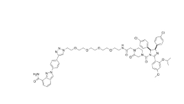 CAS:	2369022-68-2	PROTAC PARP1 degrader    PROTACs（蛋白降解靶向嵌合体）