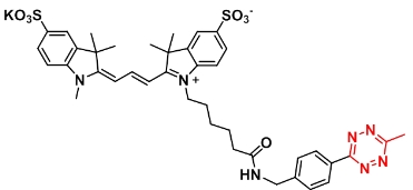1801695-60-2   Me-tetrazine-Disulfo-Cyanine3   甲基-四嗪-二磺基-Cy3