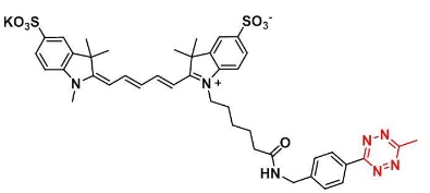 Me-tetrazine-Disulfo-Cyanine5   甲基-四嗪-二磺基-Cy5   荧光染料