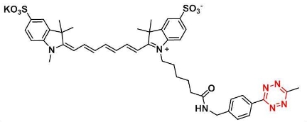 Me-tetrazine-Disulfo-Cyanine7   甲基-四嗪-二磺酸-Cy7  荧光染料
