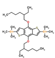 	4,8-双[(2-乙基己基)氧基]-2,6-双(三甲基锡)苯并[1,2-b:4,5-b']二噻吩	  