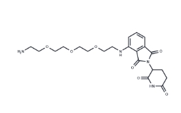 CAS:	2093416-31-8	Pomalidomide-PEG3-C2-NH2	泊马度胺-三聚乙二醇-C2-氨基;