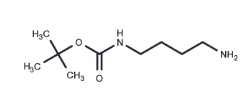CAS:	68076-36-8	NH2-C4-NH-Boc	N-叔丁氧羰基-1,4-丁二胺